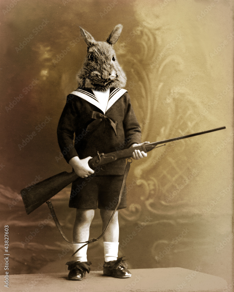 Obraz na płótnie lapin chasseur