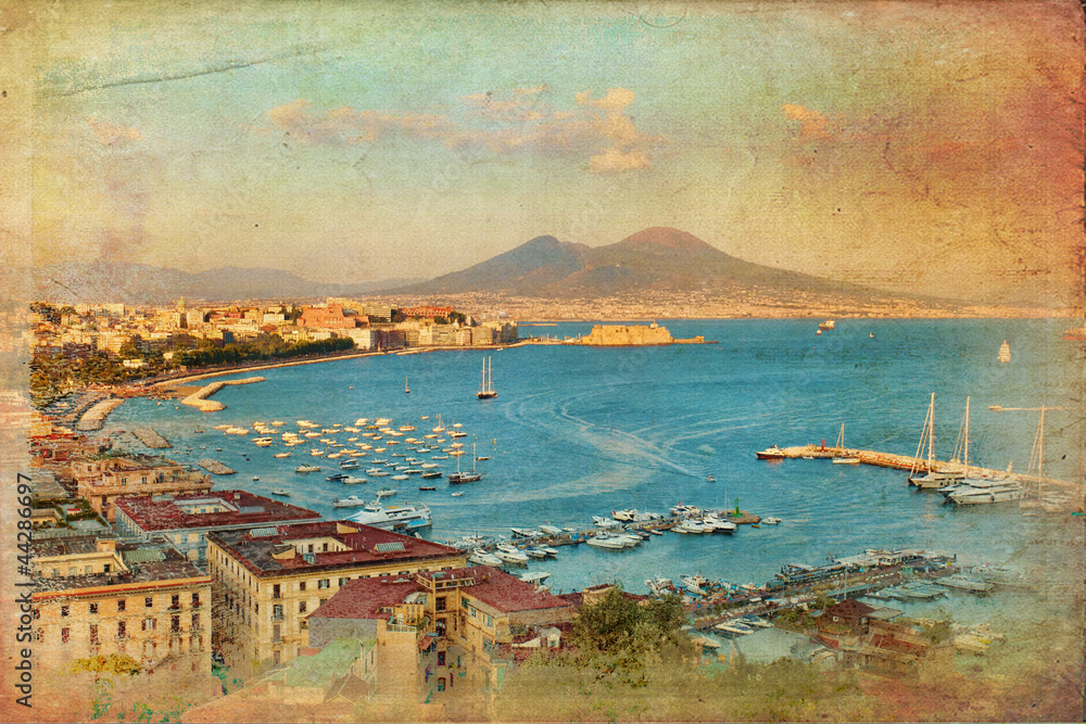 Obraz Kwadryptyk Veduta del Golfo di Napoli
