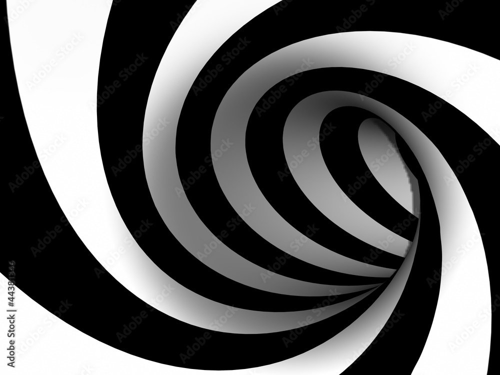Obraz Pentaptyk abstract 3d swirl