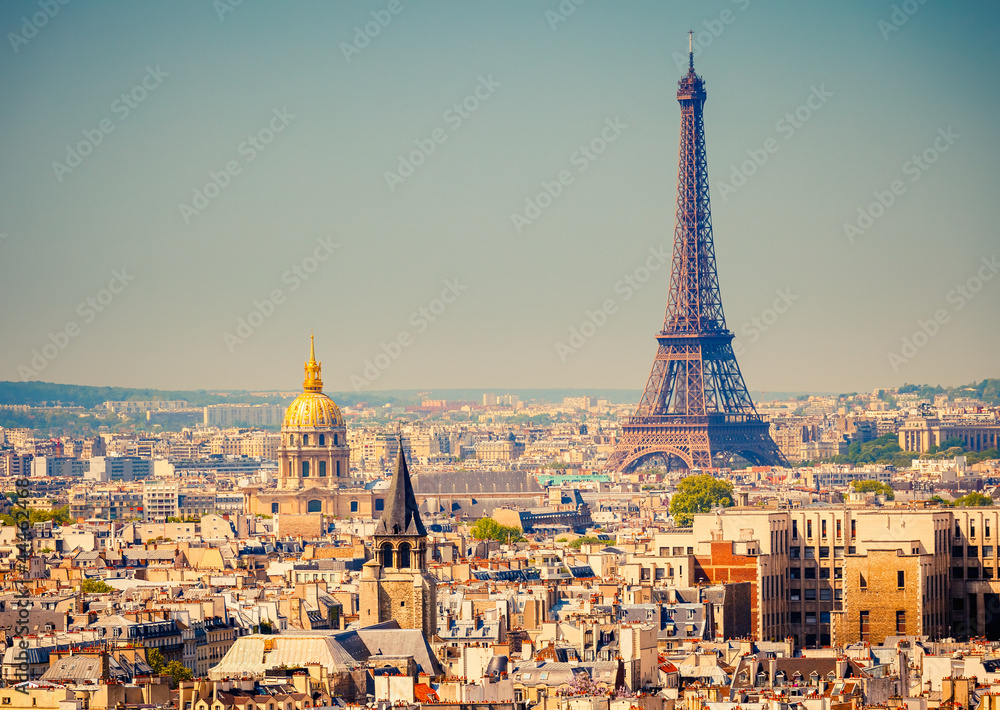 Obraz Tryptyk Eiffel Tower
