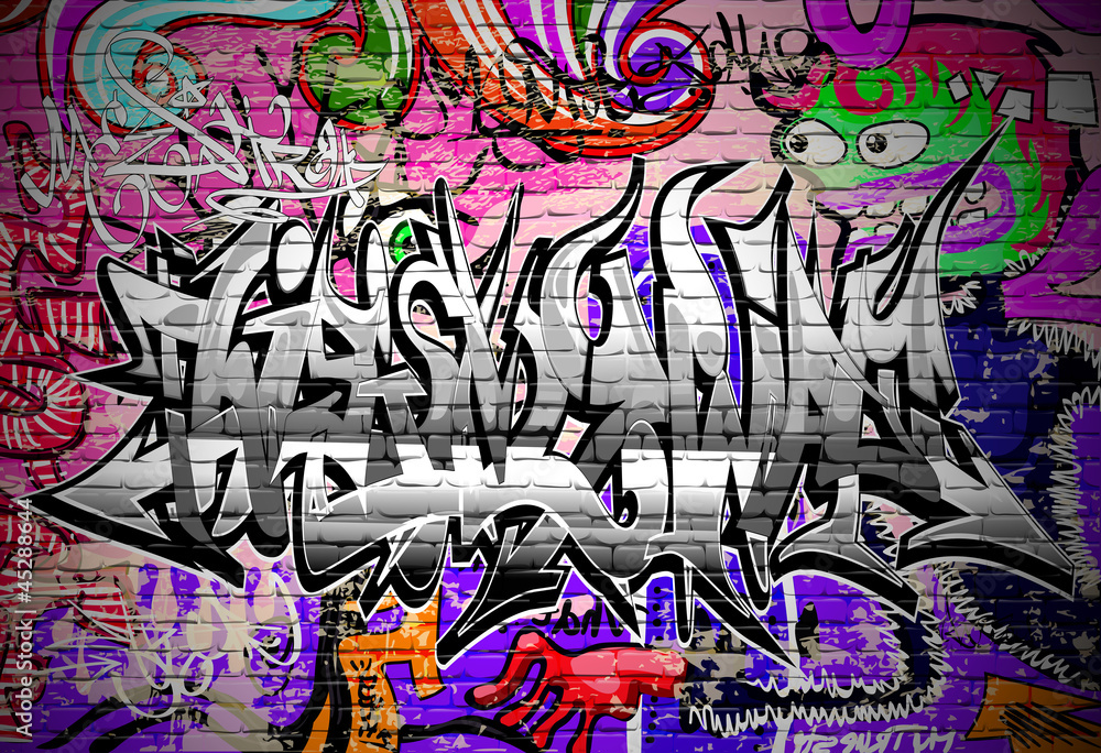 Fototapeta Graffiti vector art. Urban
