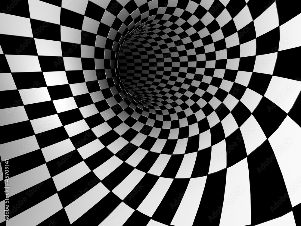 Obraz Pentaptyk Checkered texture 3d