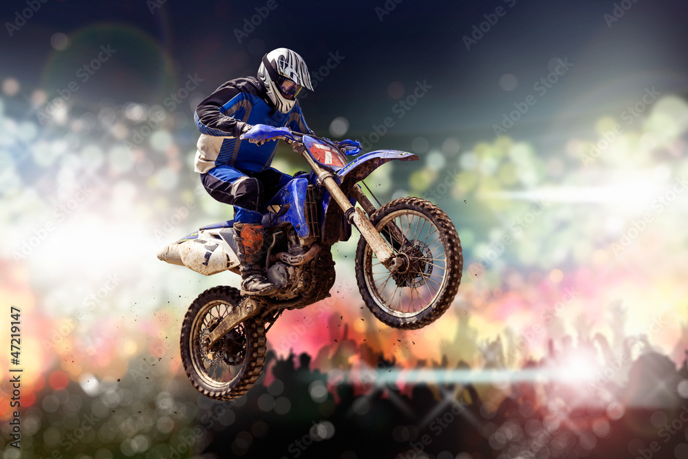 Obraz Kwadryptyk motocross