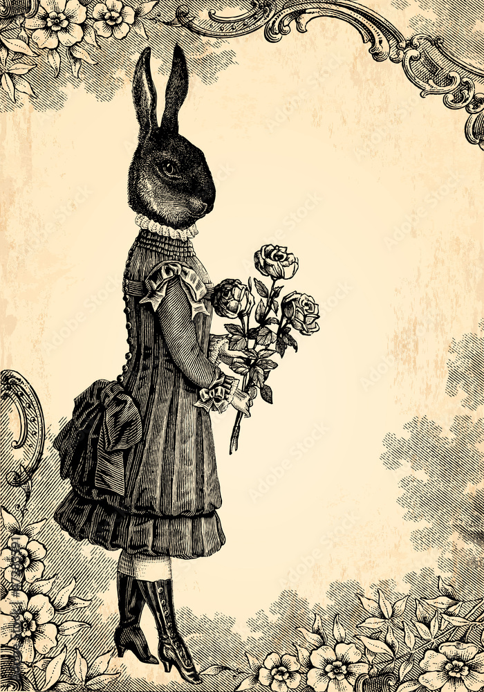 Obraz na płótnie L'enfant lapin