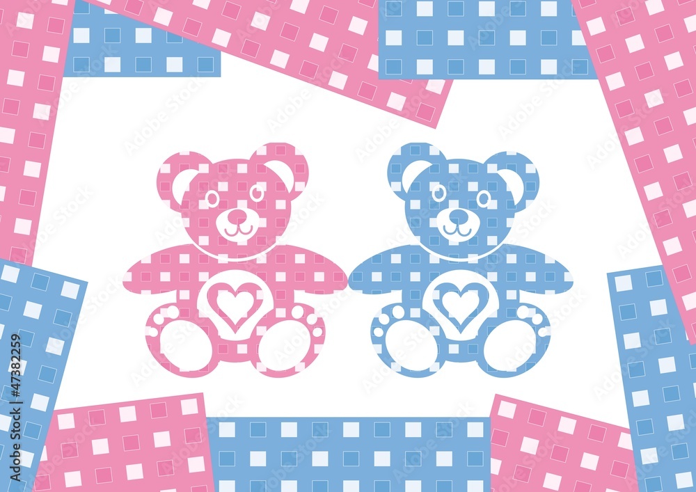 Obraz Tryptyk Teddy bears