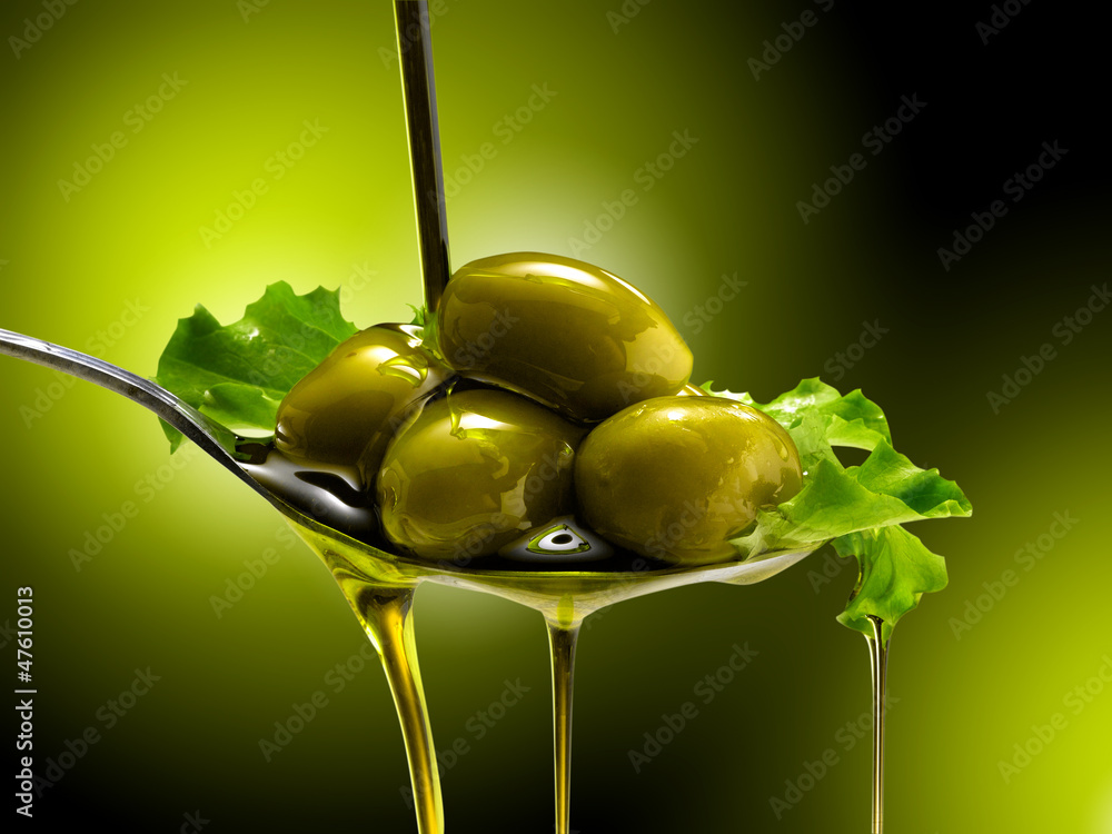 Obraz Pentaptyk olio e olive