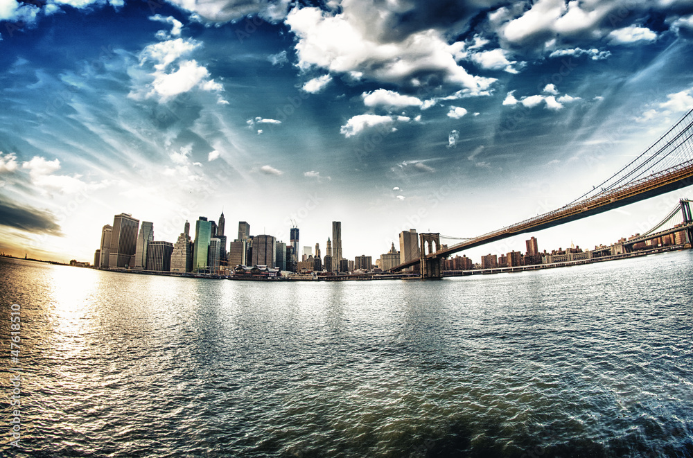 Fototapeta Spectacular view of Brooklyn