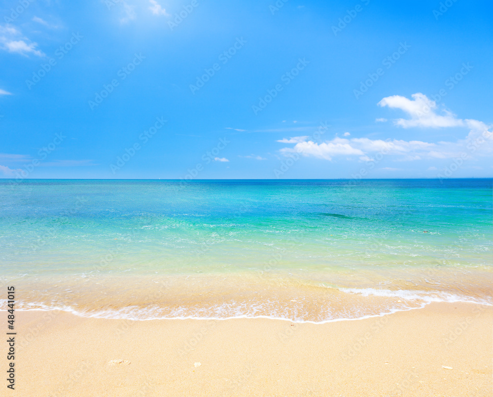 Obraz Dyptyk beach and tropical sea