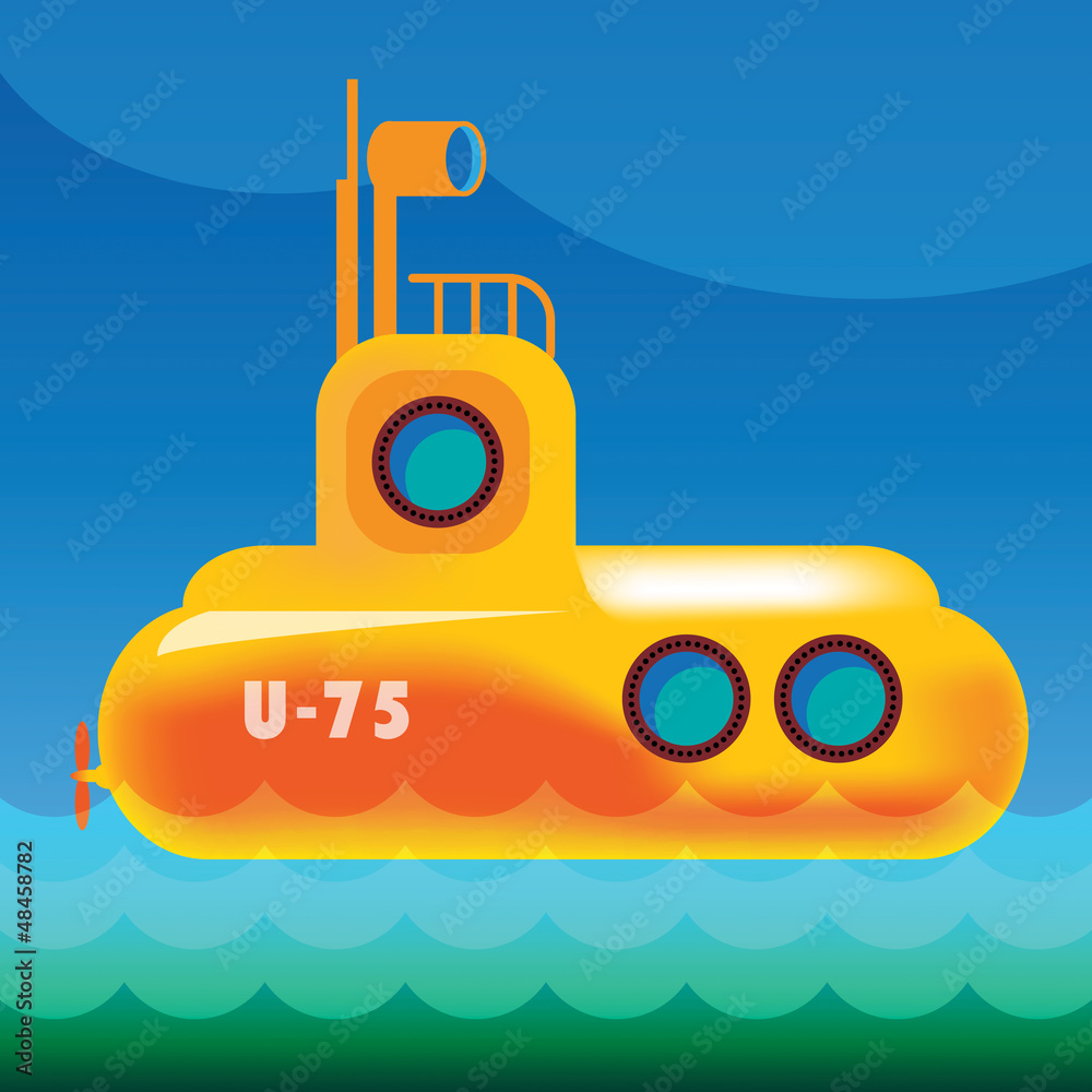 Obraz Pentaptyk Yellow submarine