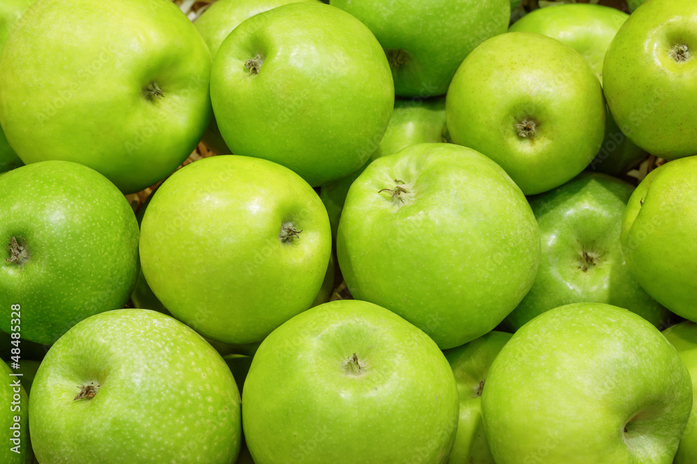 Fototapeta Closeup of many green juicy