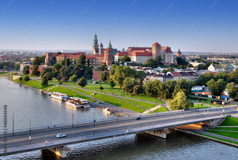 Obraz Tryptyk Wawel Castle, Vistula river