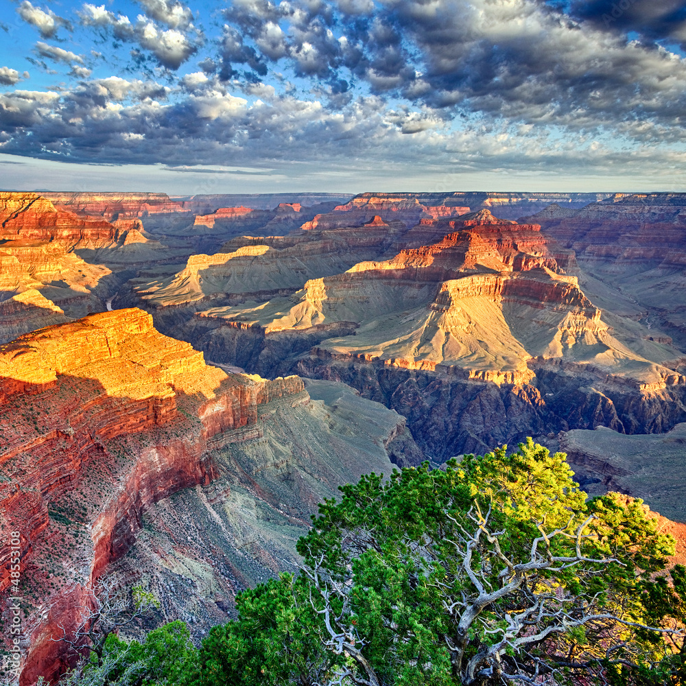 Obraz Tryptyk morning light at Grand Canyon