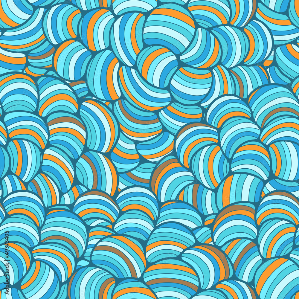 Obraz Pentaptyk Seamless abstract wave