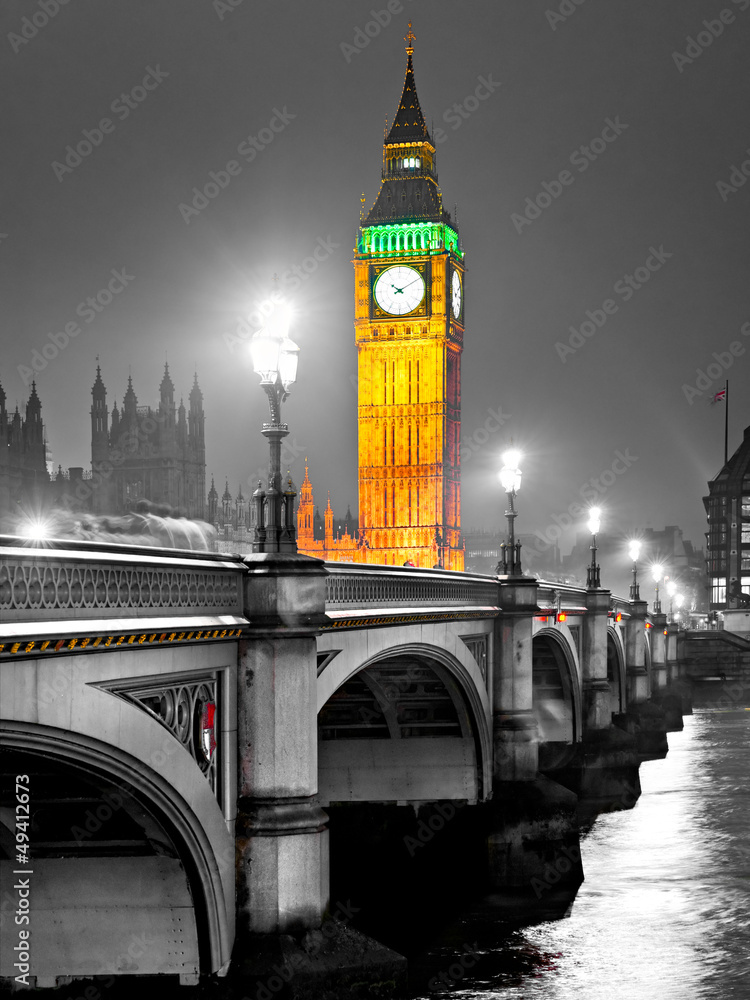 Obraz Pentaptyk The Big Ben, London, UK