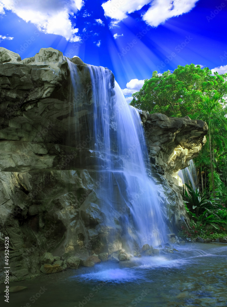 Fototapeta Magical waterfall
