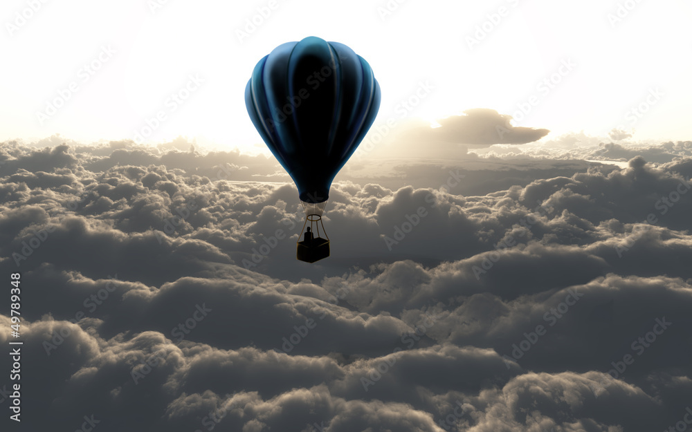 Fototapeta air balloon on sky