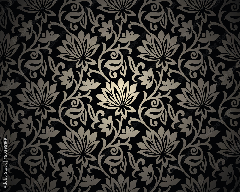 Obraz Tryptyk Seamless ornamental background