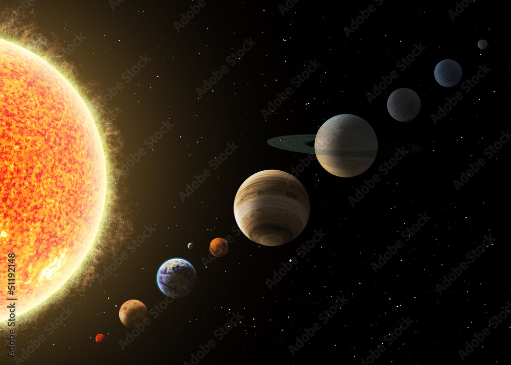 Fototapeta Solar system. Elements of this
