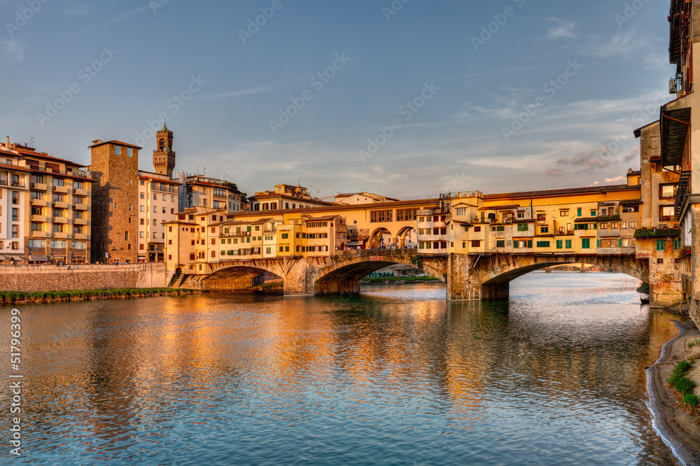 Obraz Pentaptyk Ponte Vecchio,  Florence,