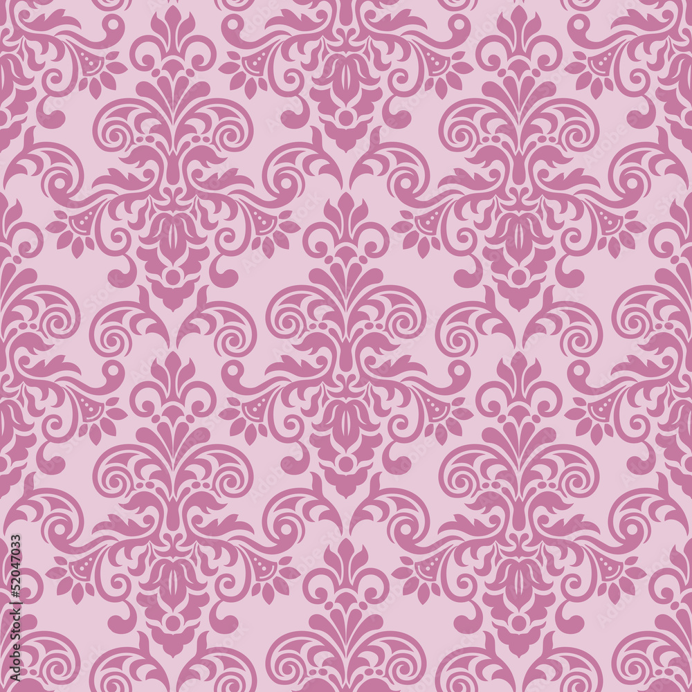 Obraz Tryptyk Seamless baroque style damask