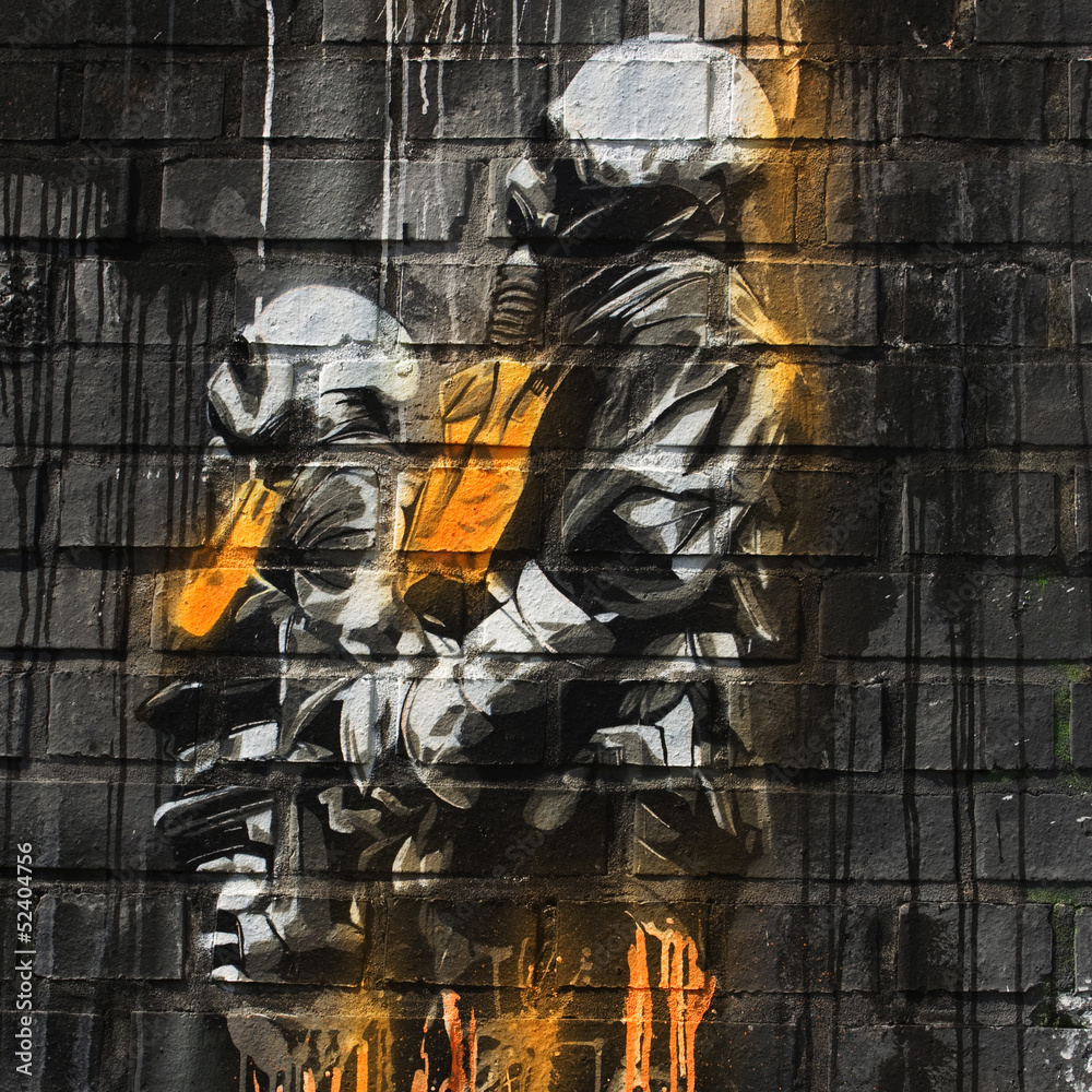 Obraz Kwadryptyk Graffiti Berlin