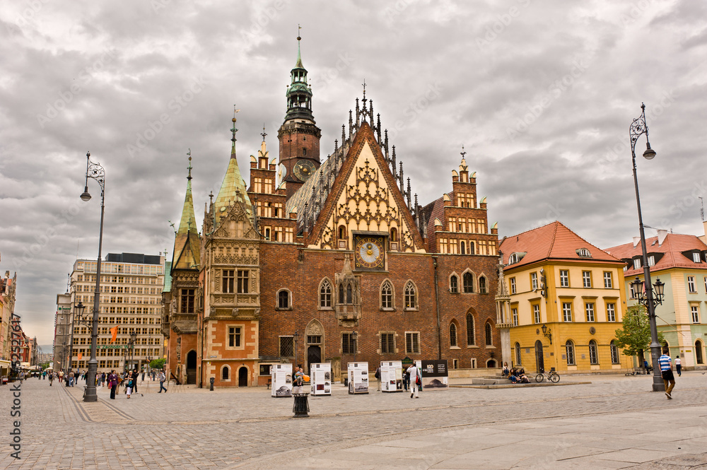 Obraz Tryptyk Wrocław - Rynek Główny