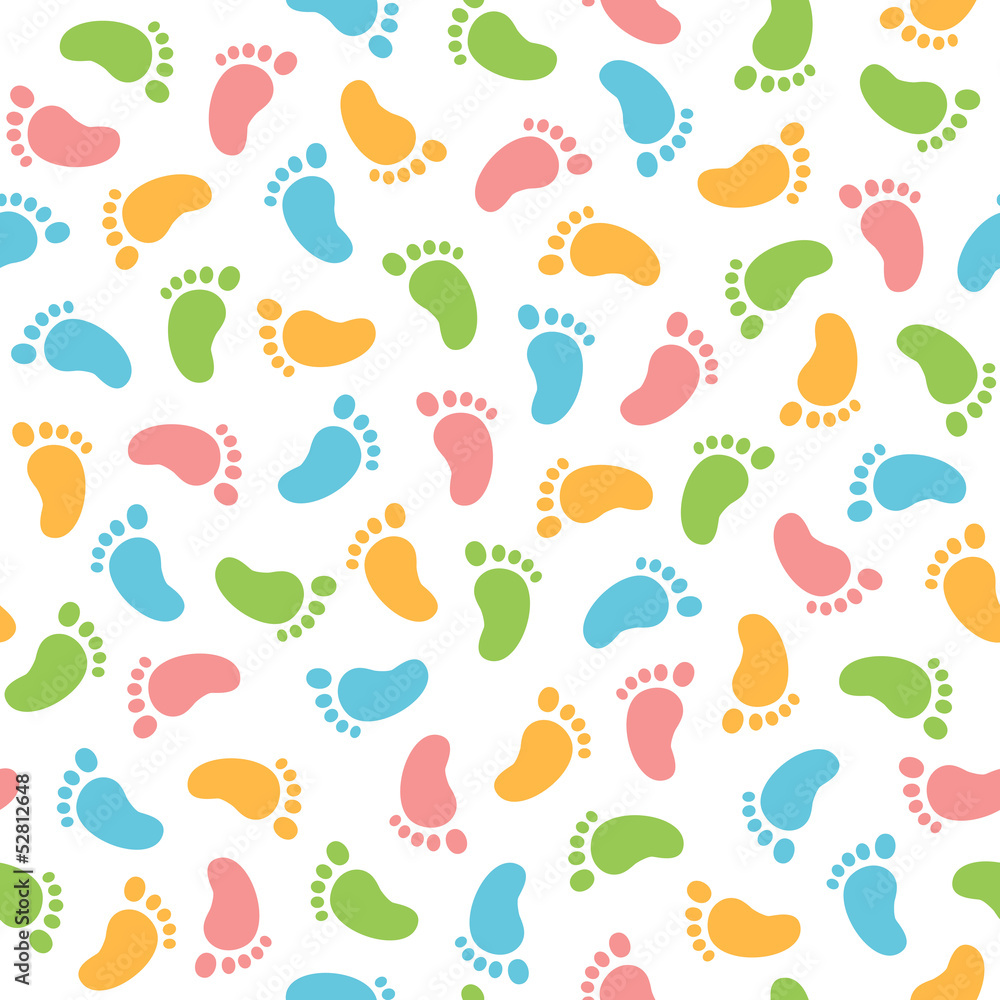 Fototapeta Baby footprints