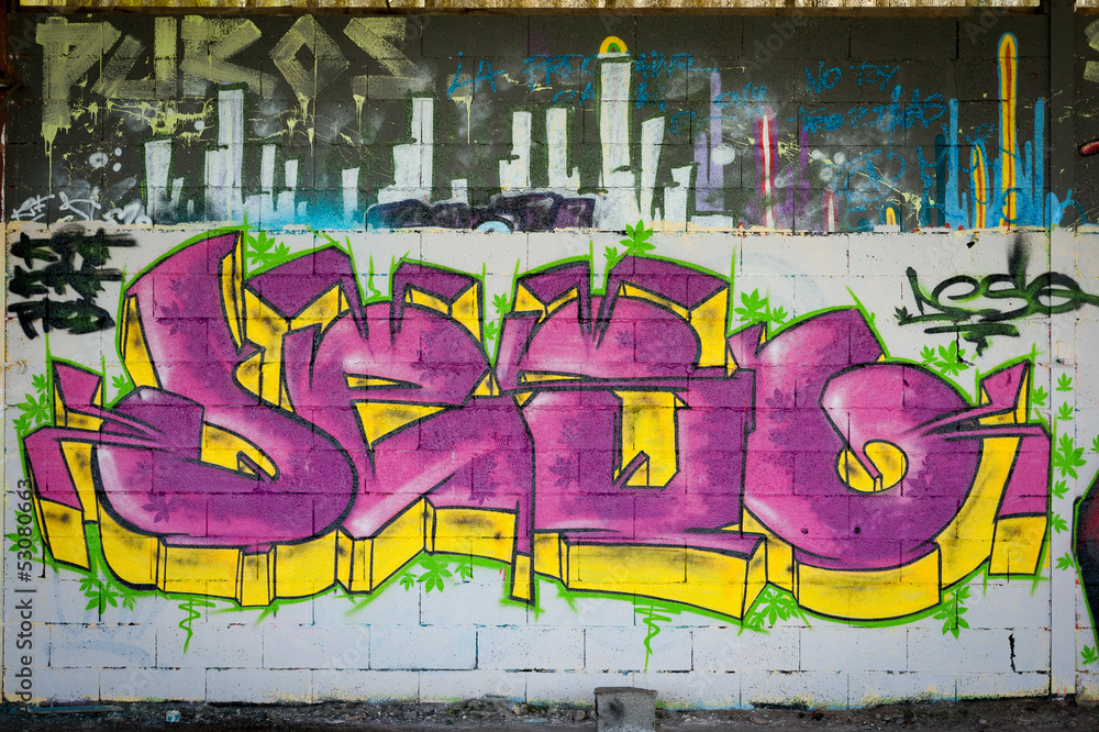 Obraz Tryptyk Graffiti coloré