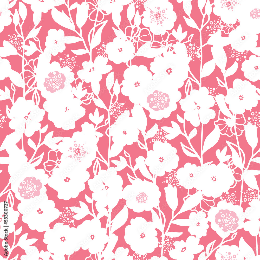 Tapeta Vector white and pink blossoms