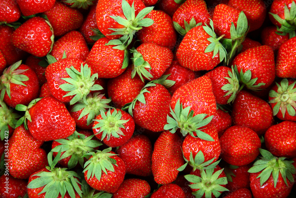 Fototapeta Fresh strawberry fruit as a