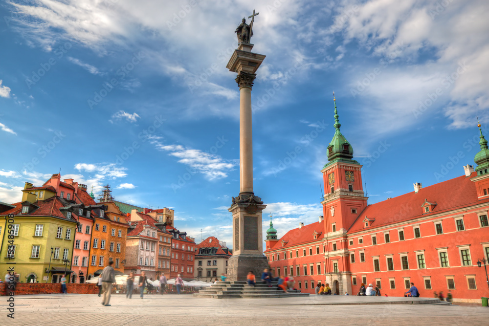 Obraz Kwadryptyk Old town in Warsaw, Poland