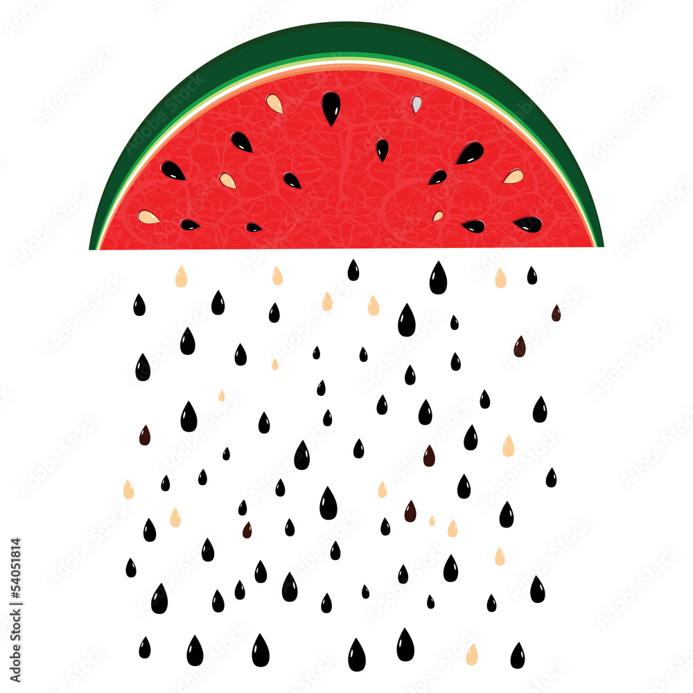Obraz Kwadryptyk watermelon rain
