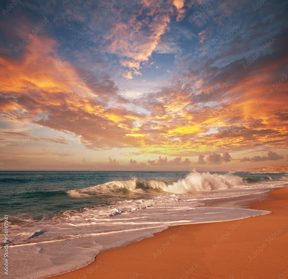Obraz Kwadryptyk Sea sunset