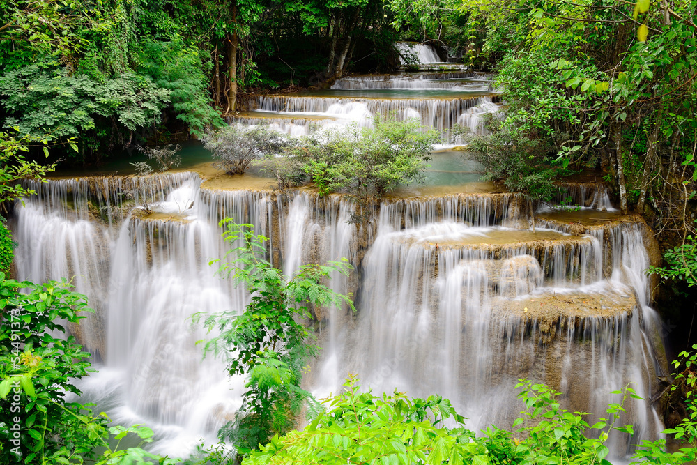 Fototapeta Waterfall in tropical forest