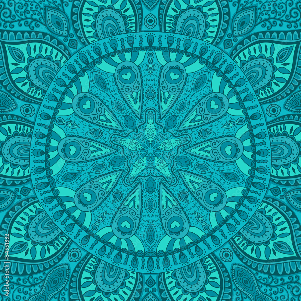 Obraz Tryptyk ornamental lace pattern,