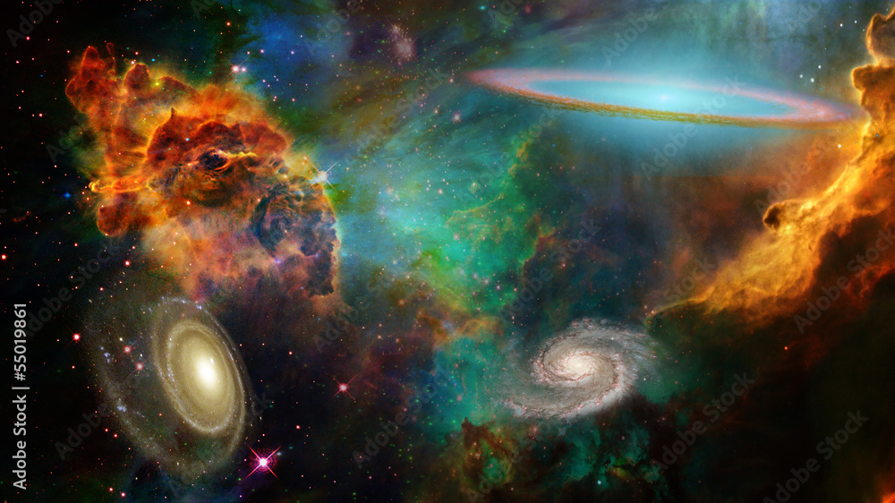 Obraz Kwadryptyk Deep Space