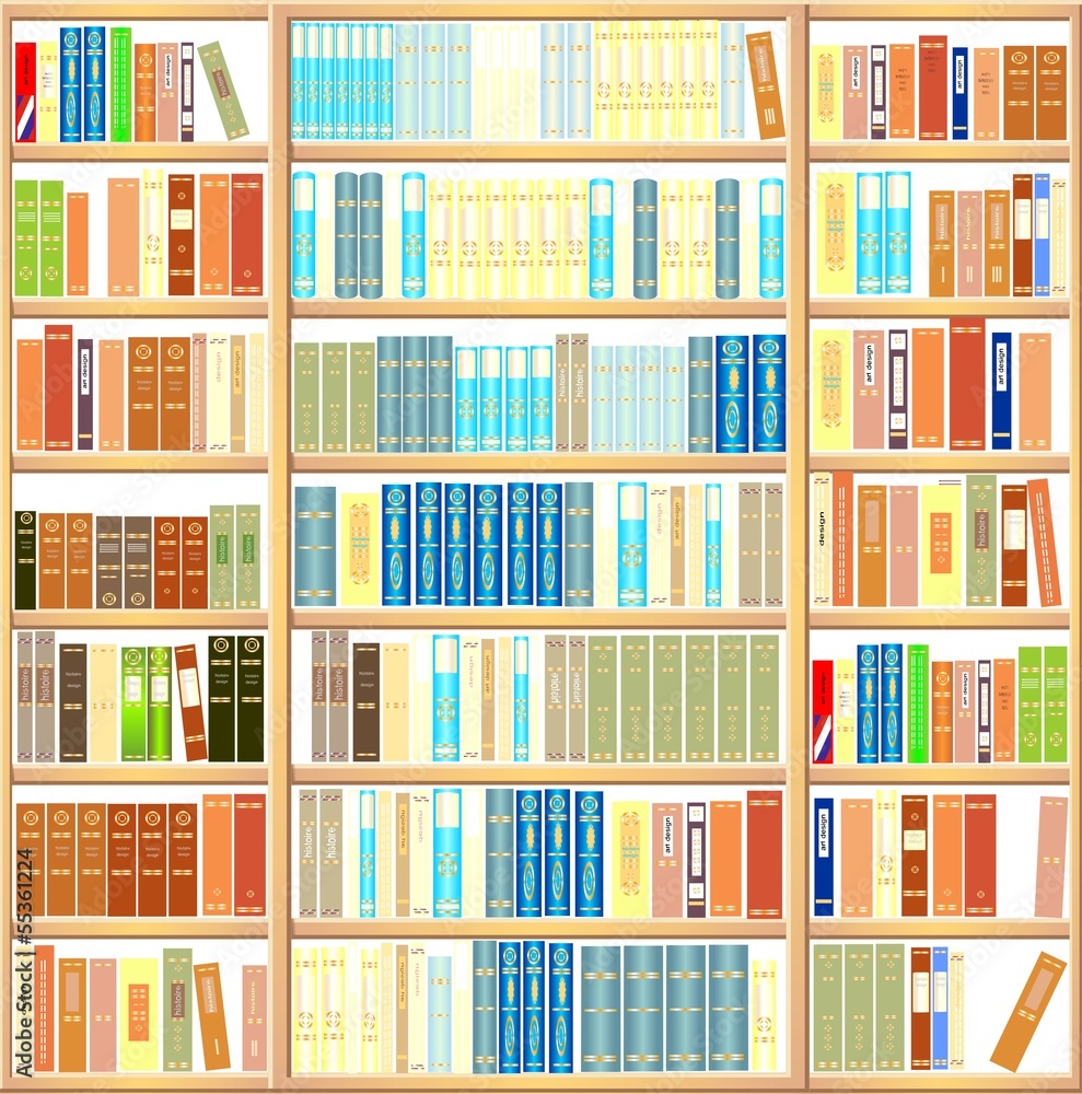 Fototapeta Bookcase full of books