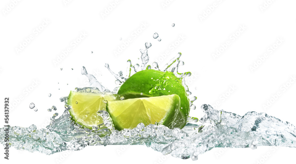 Obraz Kwadryptyk lime and water