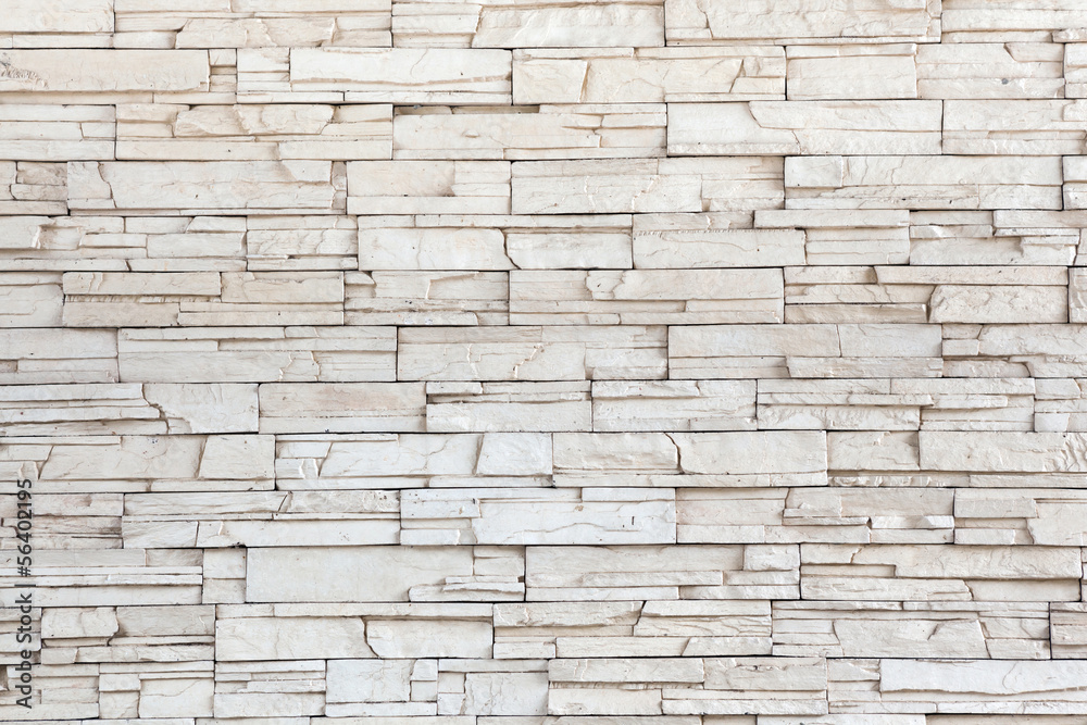 Obraz na płótnie White Stone Tile Texture Brick