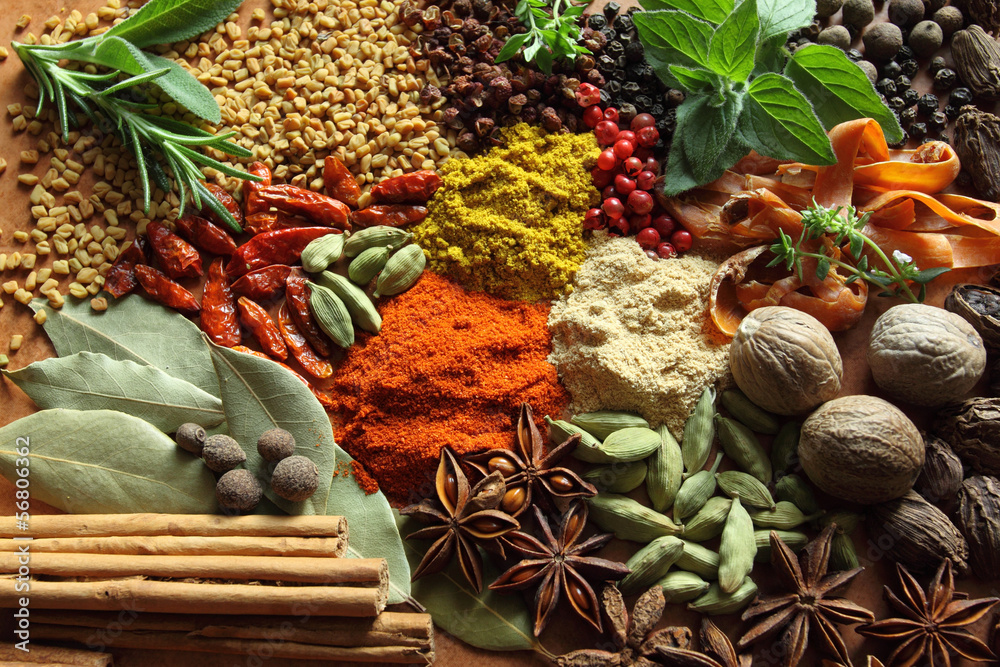 Obraz na płótnie Herbs and spices