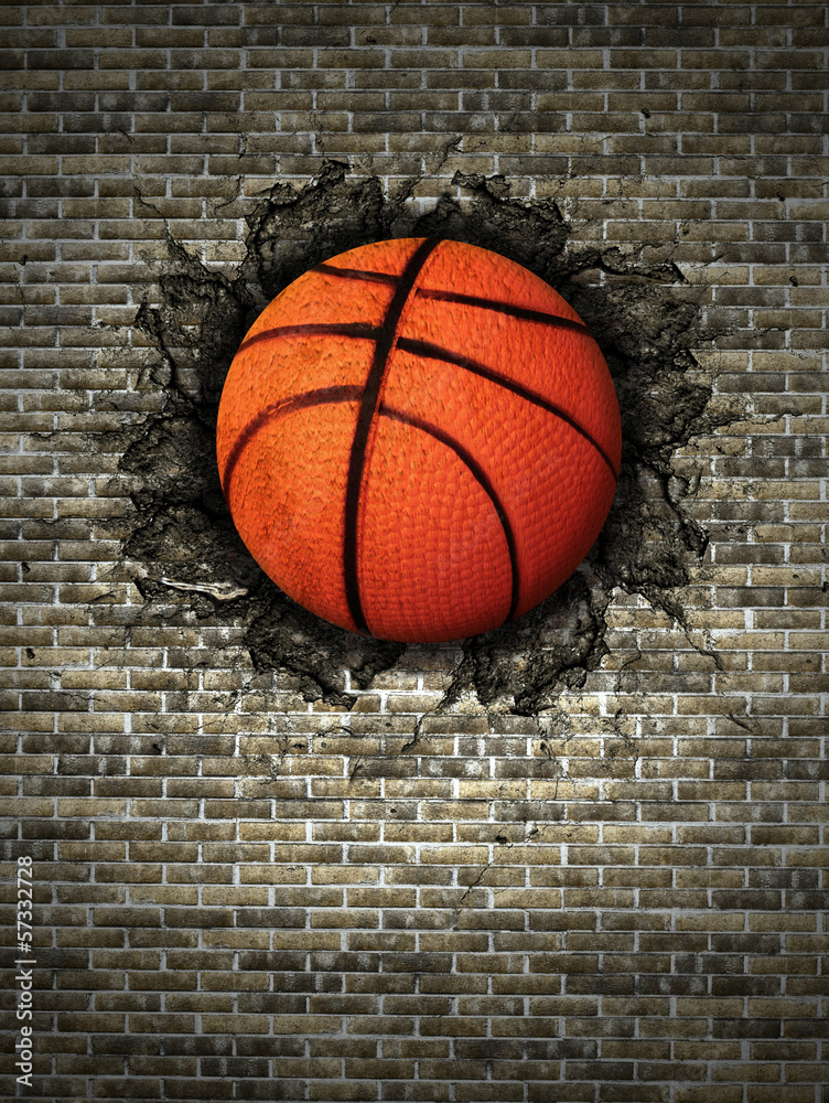 Obraz Pentaptyk basketball