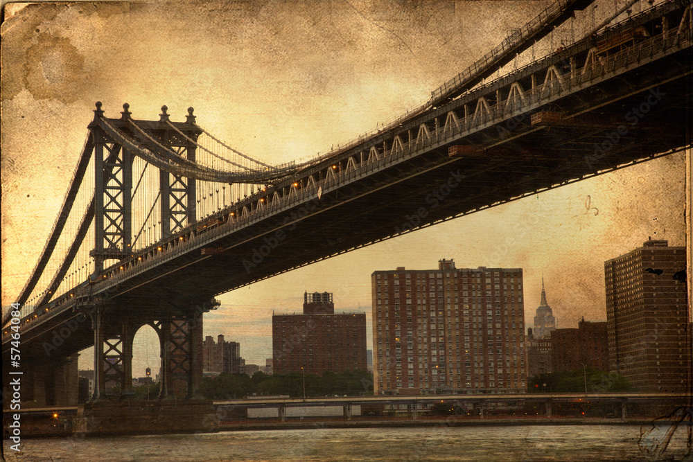 Fototapeta Manhattan Bridge New York City