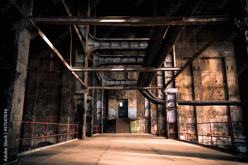Fototapeta abandoned industrial interior