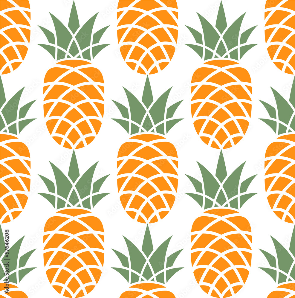 Tapeta Pineapple. Pattern