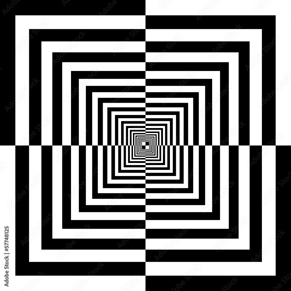 Obraz Tryptyk black and white squares