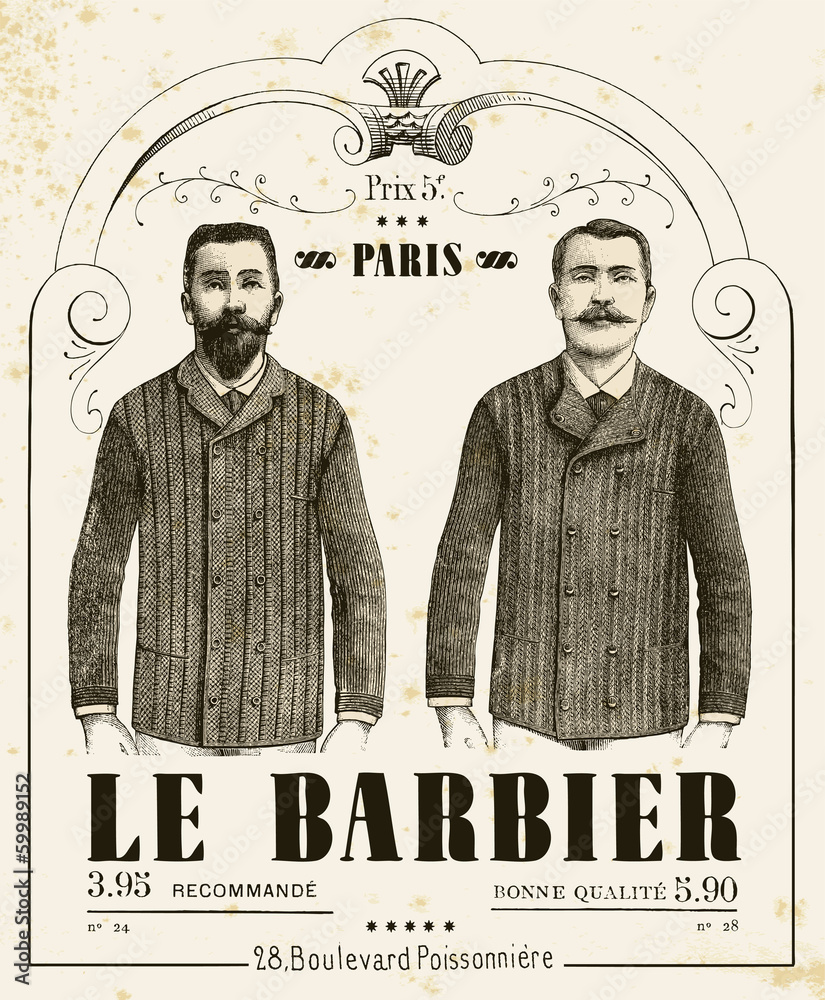 Obraz Tryptyk The Barber