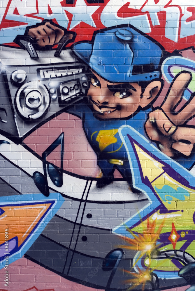 Obraz Tryptyk Graffiti Guy