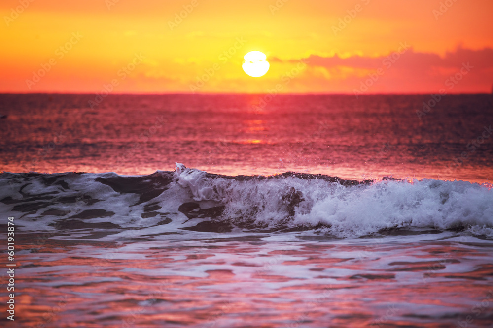 Obraz Tryptyk Sunrise over sea