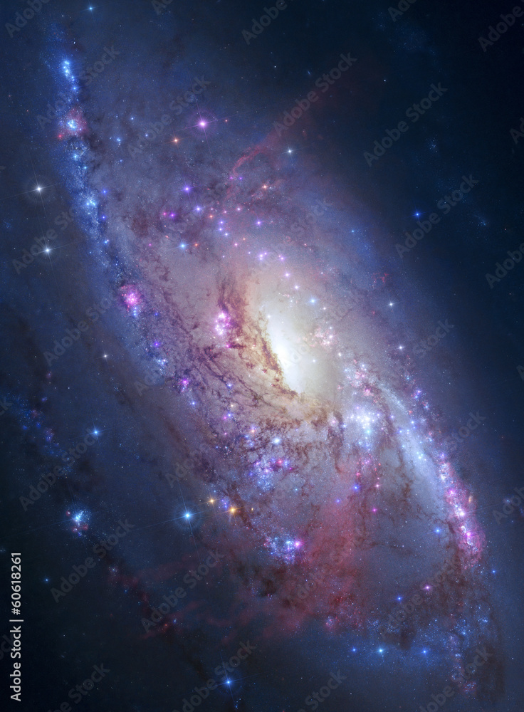 Fototapeta Spiral galaxy in deep space.
