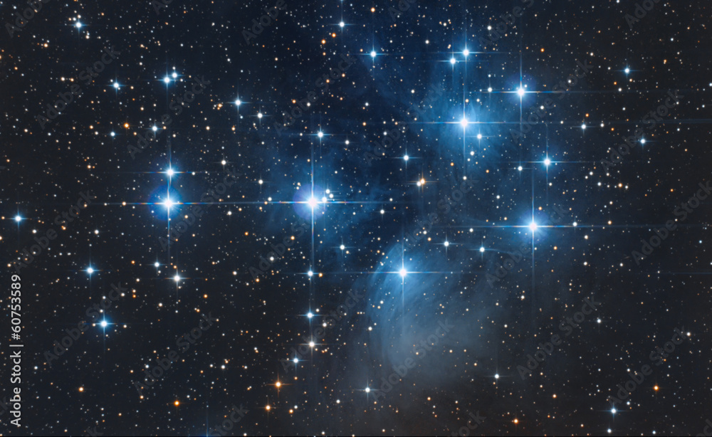 Fototapeta Asterisma delle Pleiadi nel